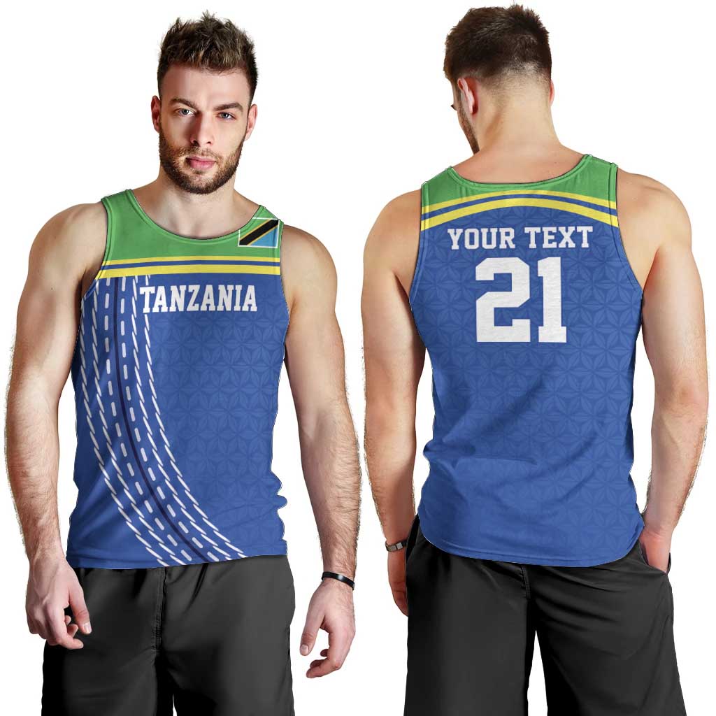 Tanzania Cricket Custom Men Tank Top The Cows Tanzania Pattern - Wonder Print Shop