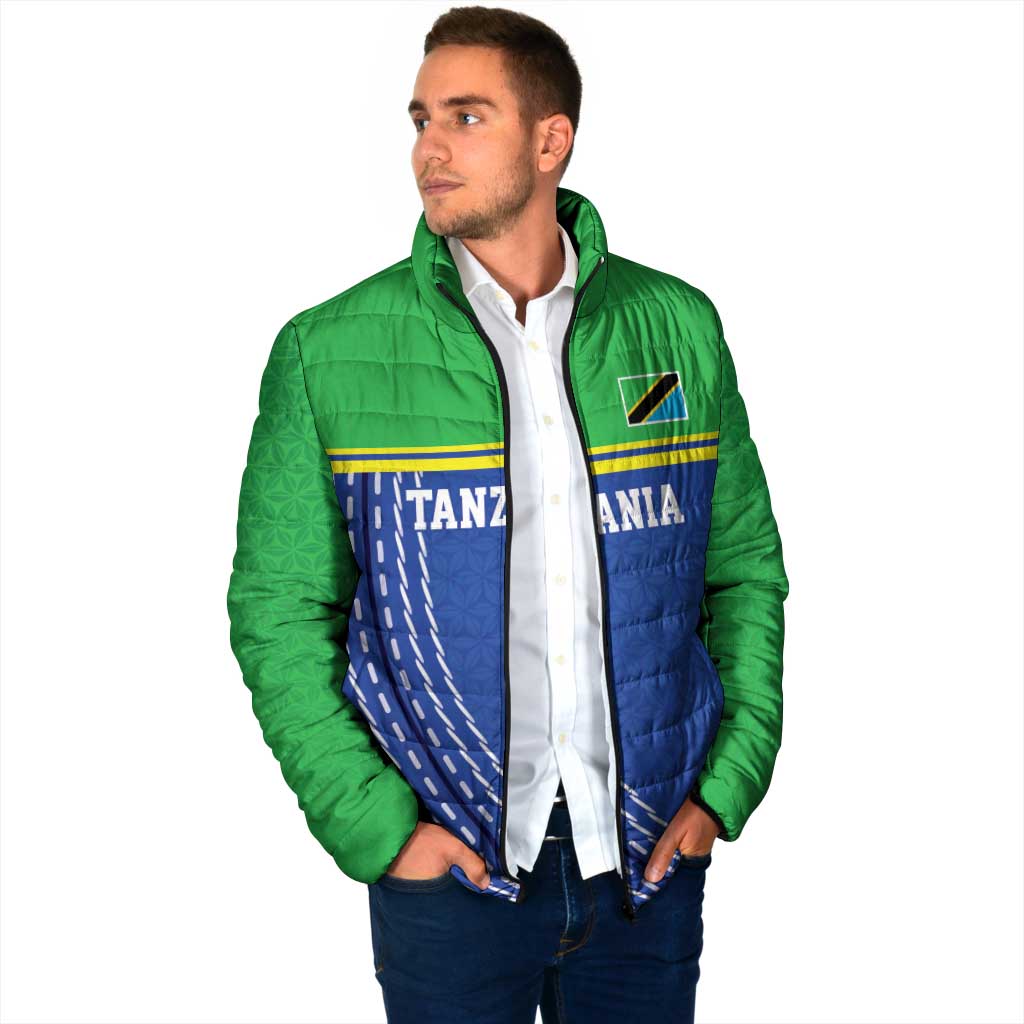 Tanzania Cricket Custom Padded Jacket The Cows Tanzania Pattern - Wonder Print Shop