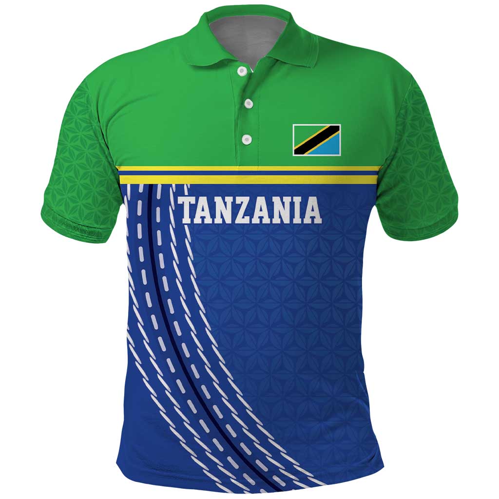 Tanzania Cricket Custom Polo Shirt The Cows Tanzania Pattern - Wonder Print Shop