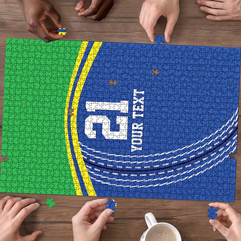 Tanzania Cricket Custom Puzzle The Cows Tanzania Pattern - Wonder Print Shop