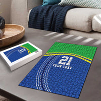 Tanzania Cricket Custom Puzzle The Cows Tanzania Pattern - Wonder Print Shop