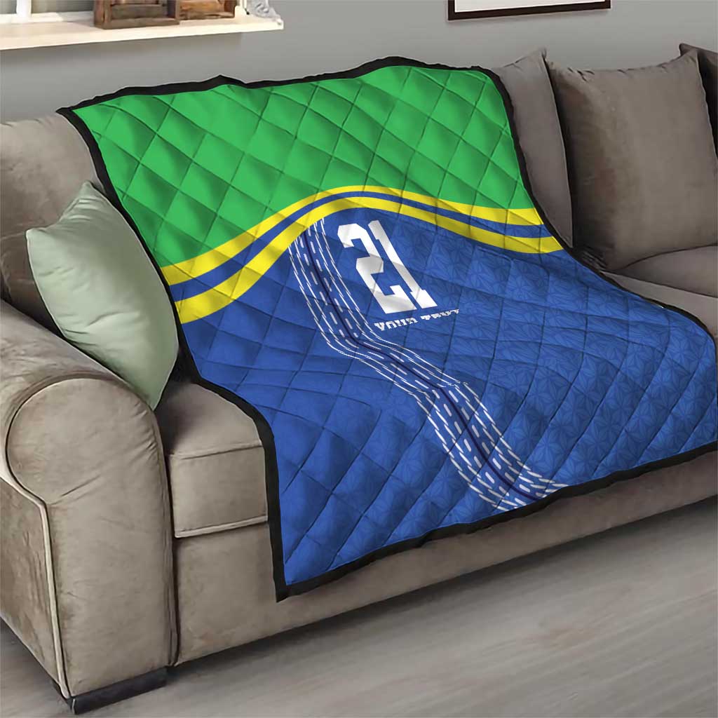 Tanzania Cricket Custom Quilt The Cows Tanzania Pattern - Wonder Print Shop