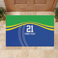 Tanzania Cricket Custom Rubber Doormat The Cows Tanzania Pattern - Wonder Print Shop