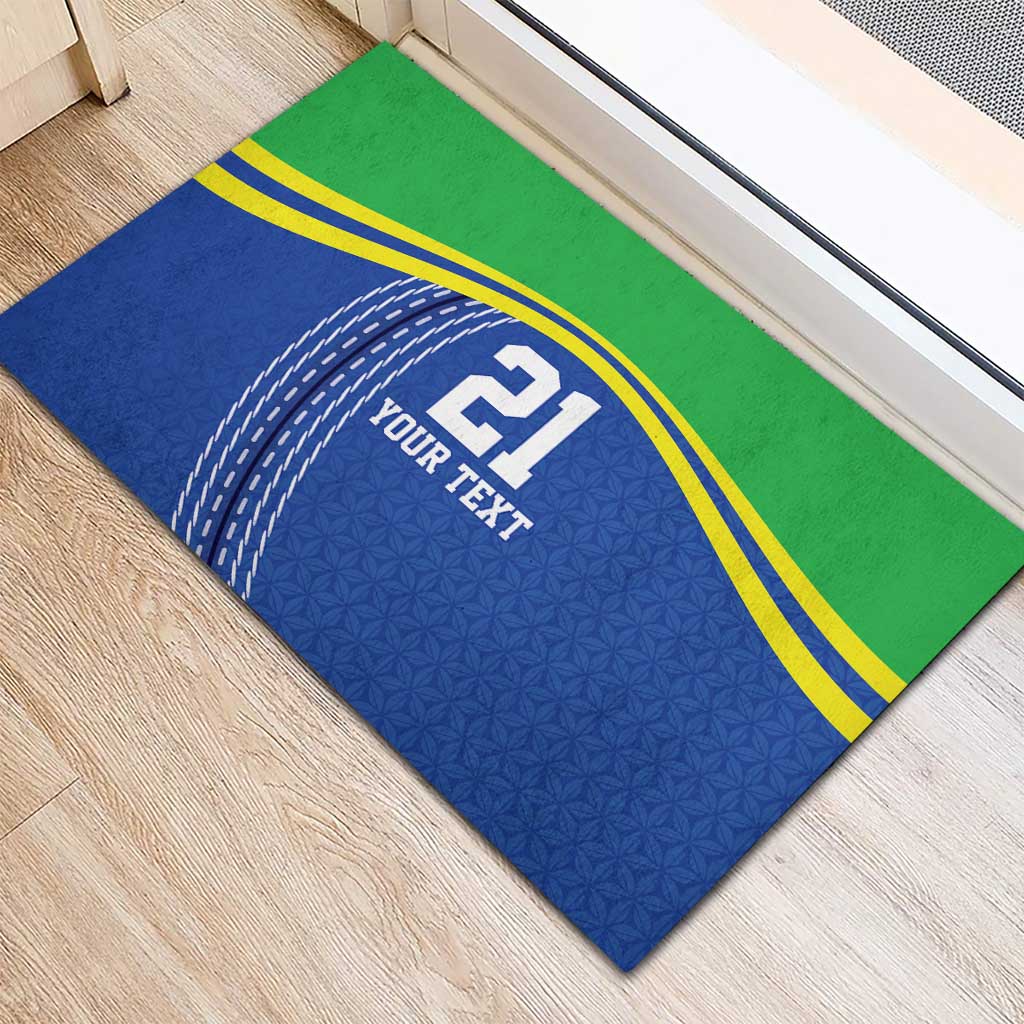 Tanzania Cricket Custom Rubber Doormat The Cows Tanzania Pattern - Wonder Print Shop