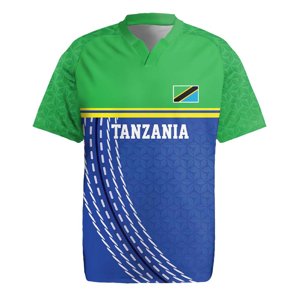 Tanzania Cricket Custom Rugby Jersey The Cows Tanzania Pattern - Wonder Print Shop