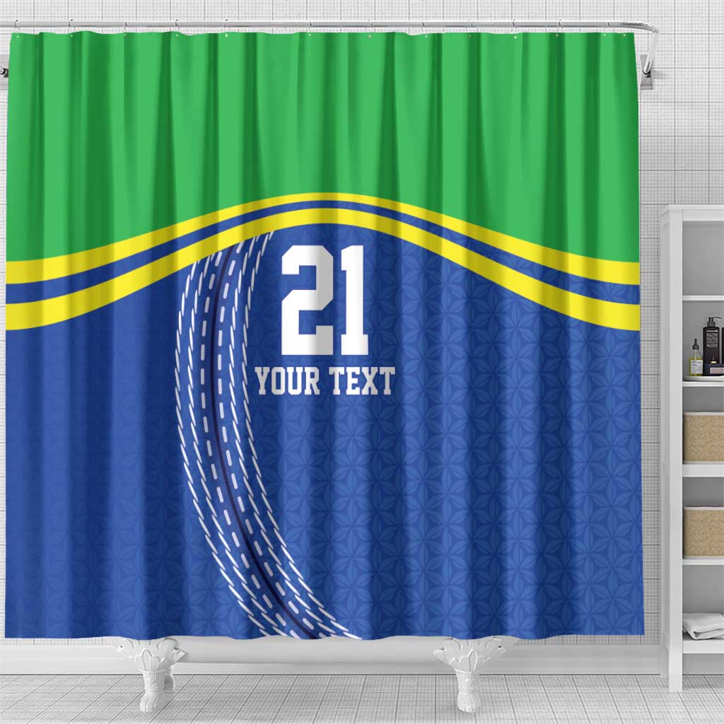 Tanzania Cricket Custom Shower Curtain The Cows Tanzania Pattern - Wonder Print Shop
