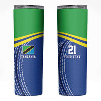 Tanzania Cricket Custom Skinny Tumbler The Cows Tanzania Pattern - Wonder Print Shop
