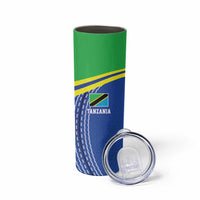 Tanzania Cricket Custom Skinny Tumbler The Cows Tanzania Pattern - Wonder Print Shop