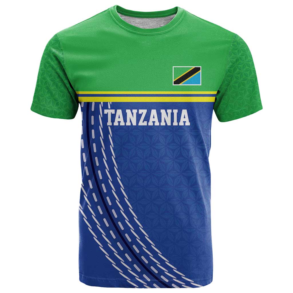 Tanzania Cricket Custom T Shirt The Cows Tanzania Pattern - Wonder Print Shop