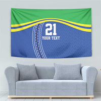 Tanzania Cricket Custom Tapestry The Cows Tanzania Pattern - Wonder Print Shop