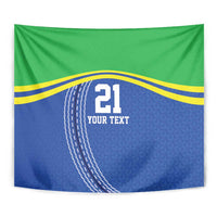 Tanzania Cricket Custom Tapestry The Cows Tanzania Pattern - Wonder Print Shop