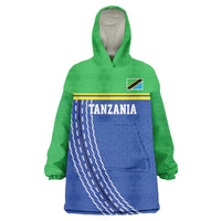 Tanzania Cricket Custom Wearable Blanket Hoodie The Cows Tanzania Pattern - Wonder Print Shop
