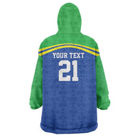 Tanzania Cricket Custom Wearable Blanket Hoodie The Cows Tanzania Pattern - Wonder Print Shop