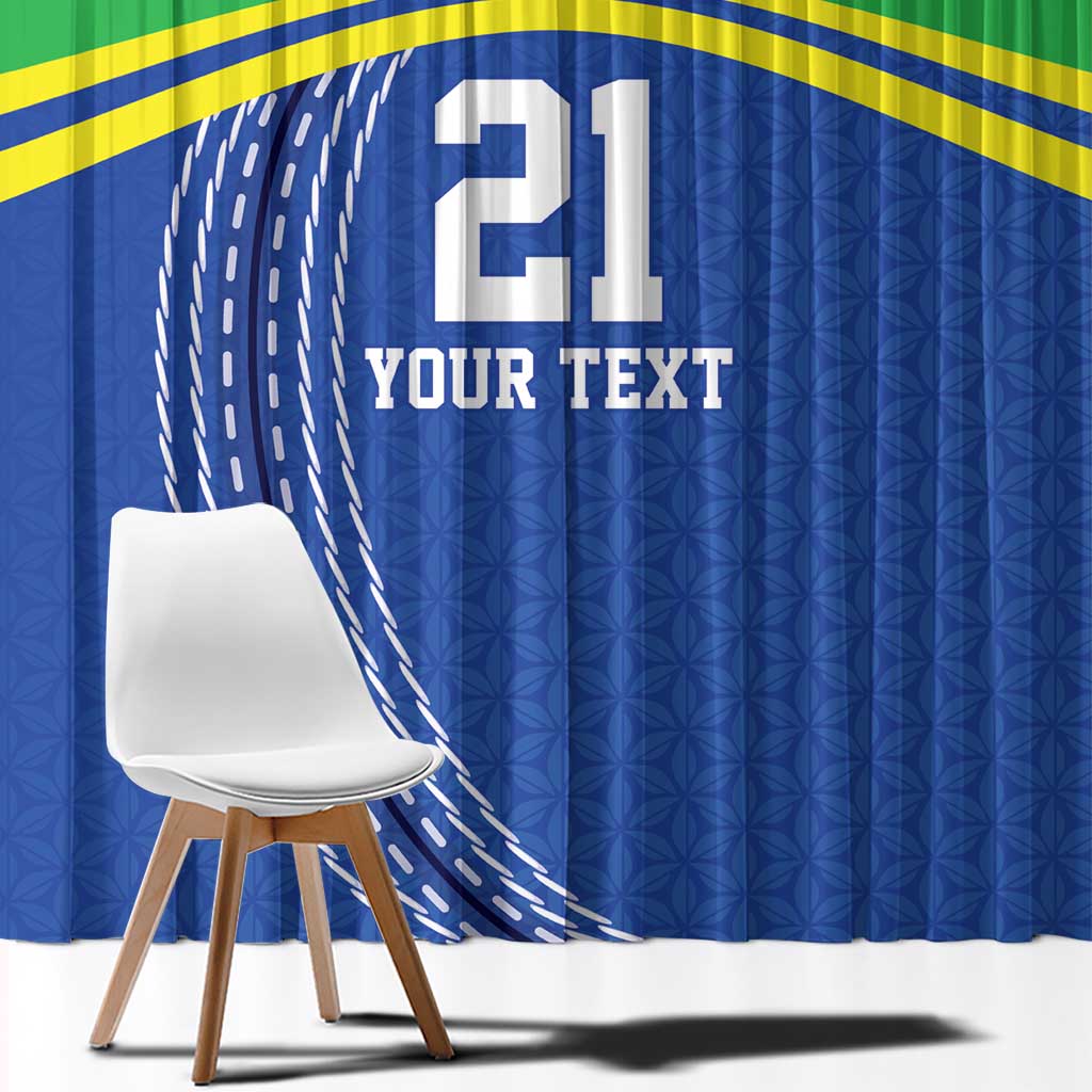 Tanzania Cricket Custom Window Curtain The Cows Tanzania Pattern - Wonder Print Shop