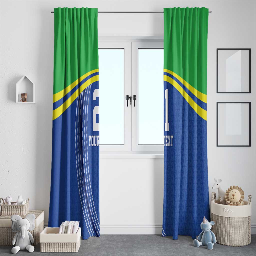 Tanzania Cricket Custom Window Curtain The Cows Tanzania Pattern - Wonder Print Shop
