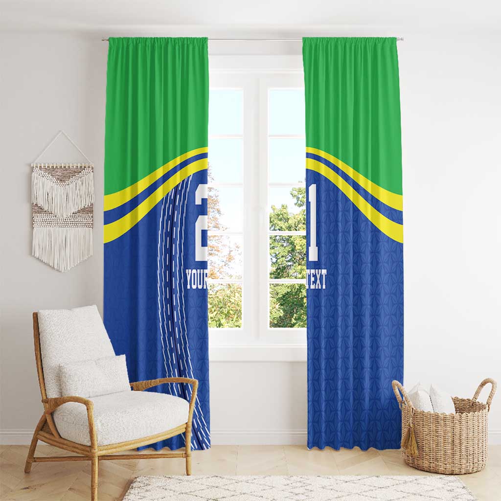 Tanzania Cricket Custom Window Curtain The Cows Tanzania Pattern - Wonder Print Shop