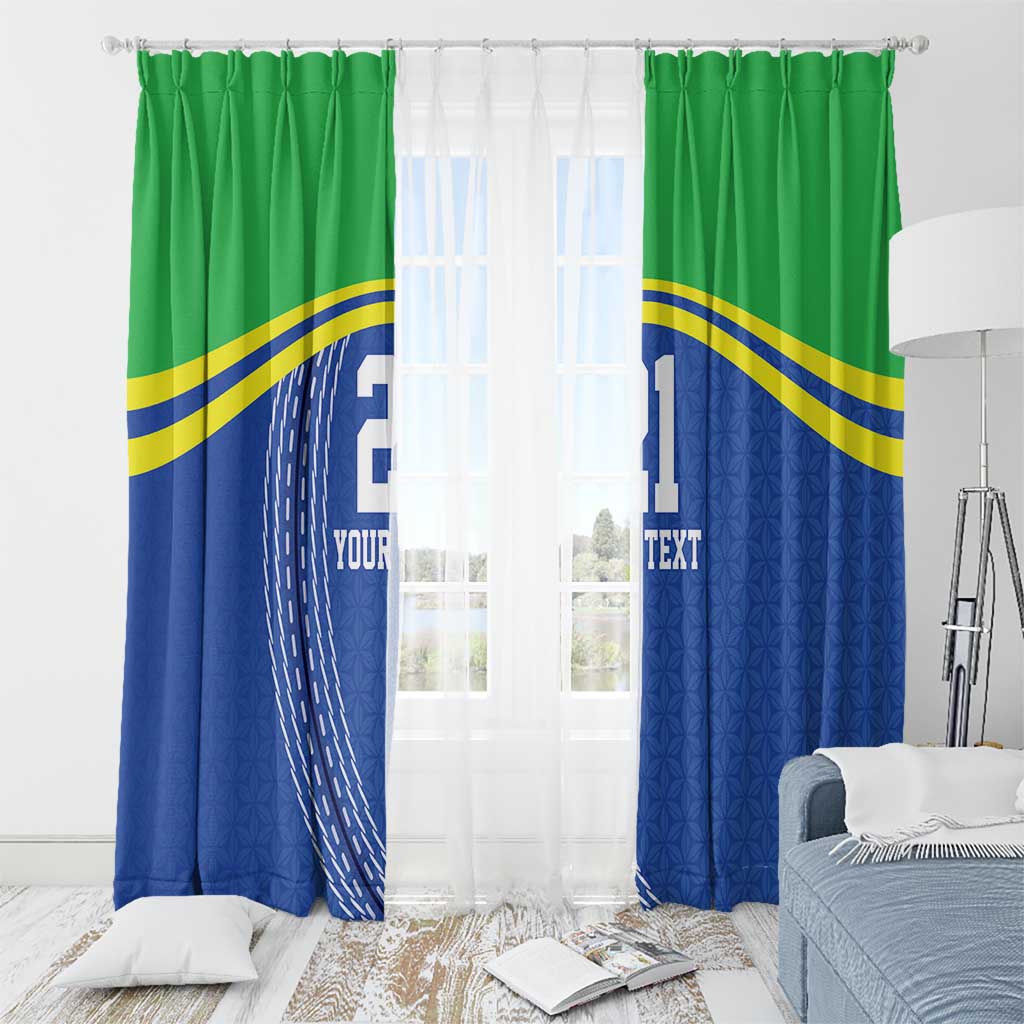 Tanzania Cricket Custom Window Curtain The Cows Tanzania Pattern - Wonder Print Shop
