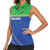 Tanzania Cricket Custom Women Sleeveless Polo Shirt The Cows Tanzania Pattern - Wonder Print Shop
