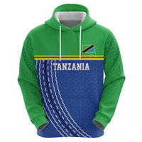 Tanzania Cricket Custom Zip Hoodie The Cows Tanzania Pattern - Wonder Print Shop
