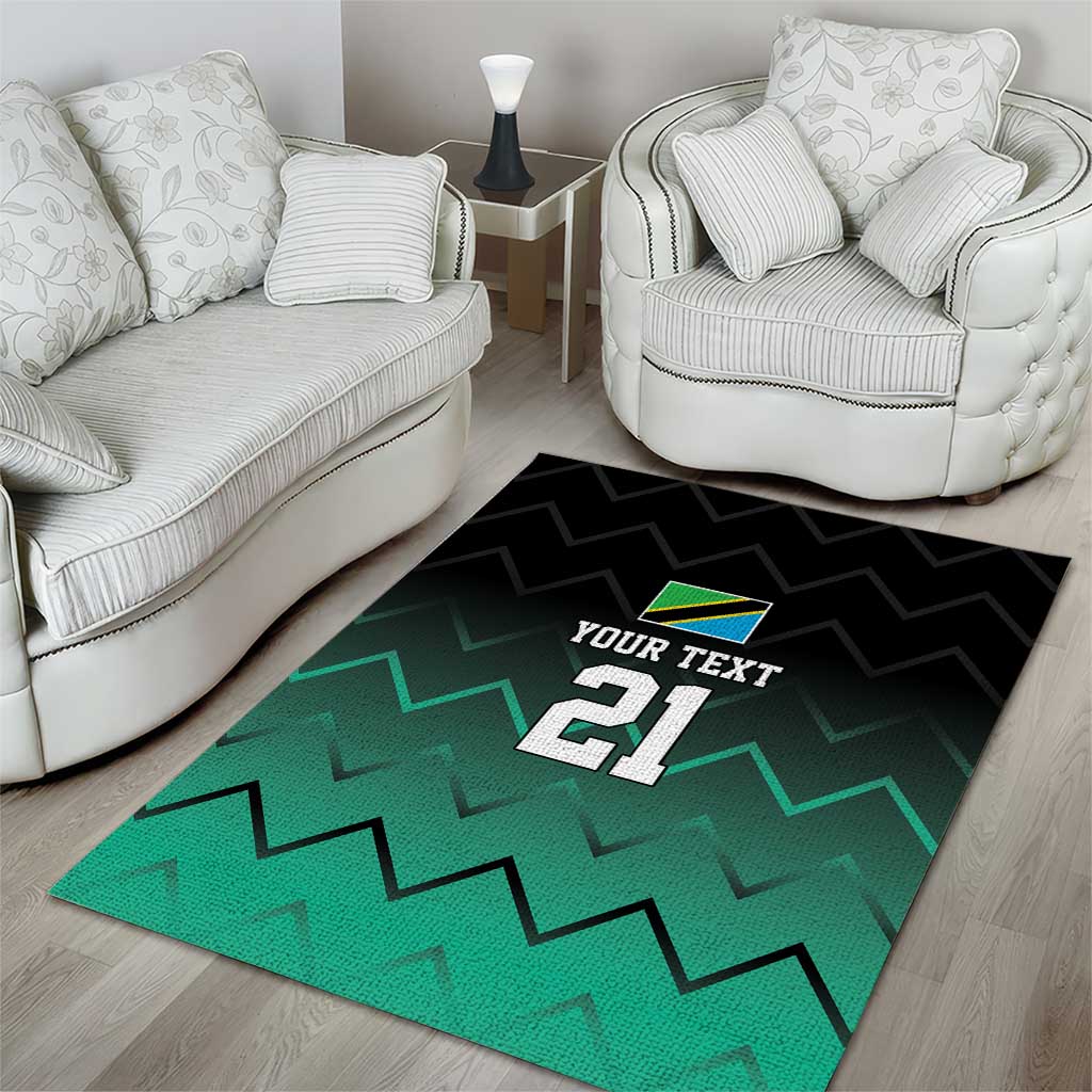 Tanzania Football Custom Area Rug Retro 2023-24 Tanzania History - Wonder Print Shop