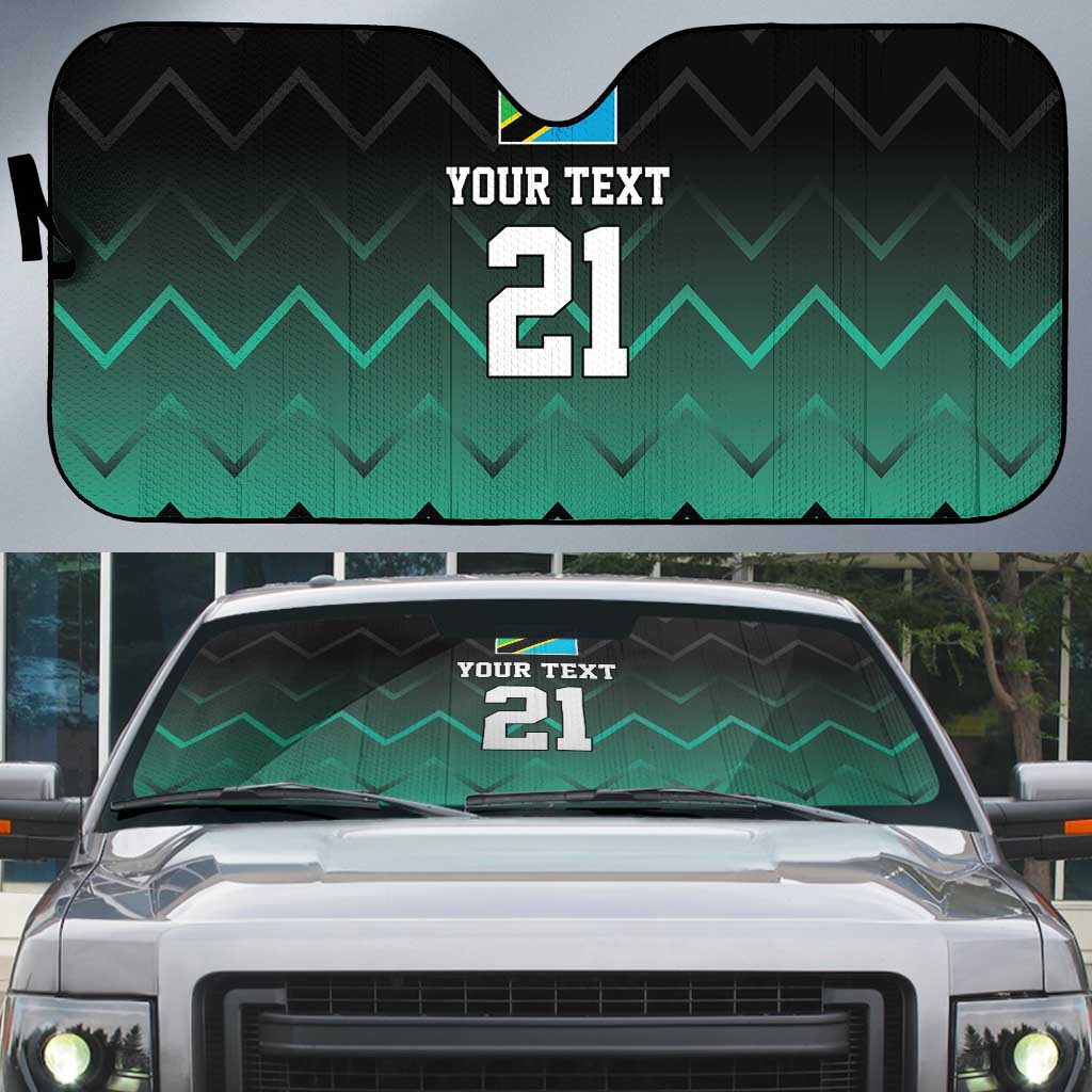 Tanzania Football Custom Auto Sun Shade Retro 2023-24 Tanzania History - Wonder Print Shop