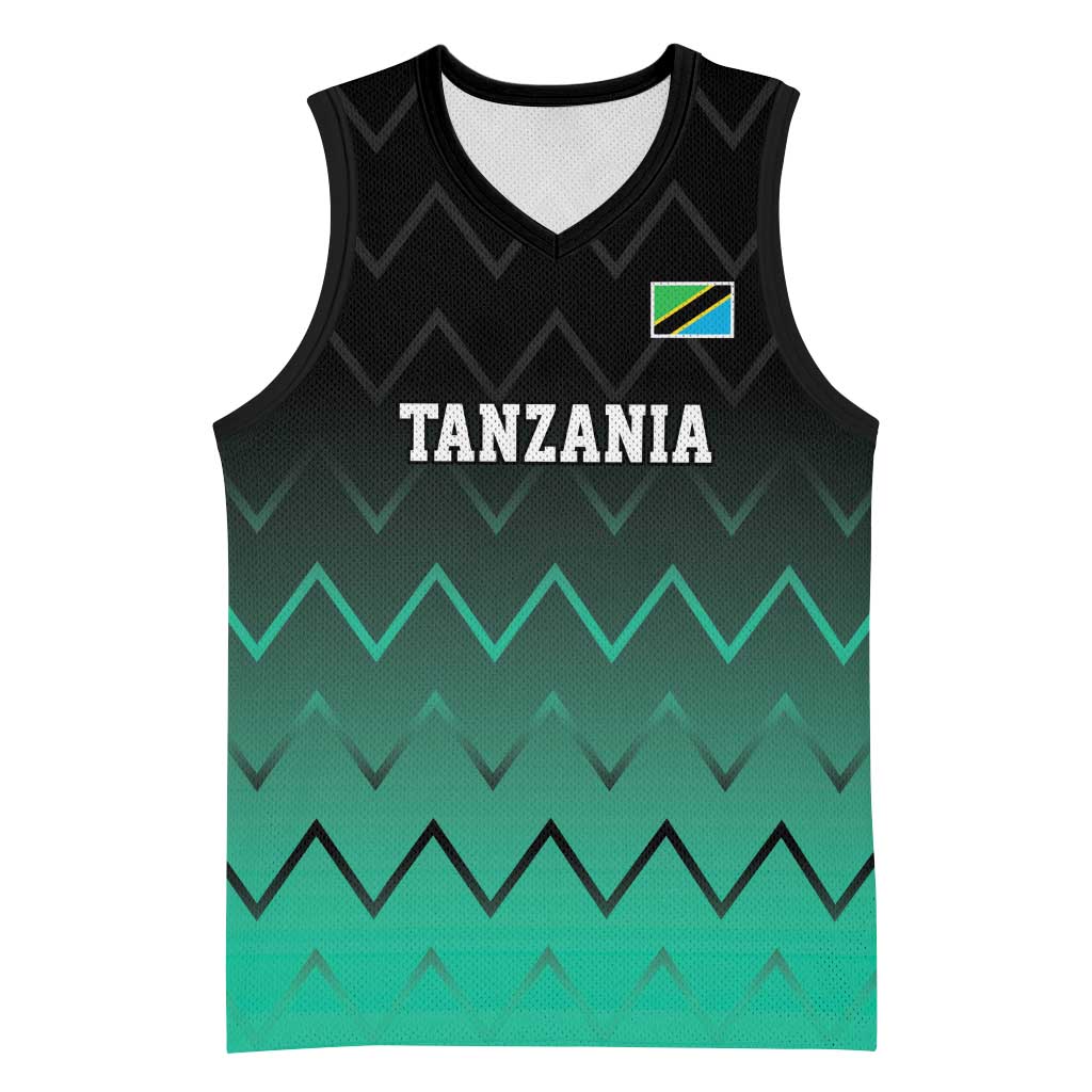 Tanzania Football Custom Basketball Jersey Retro 2023-24 Tanzania History - Wonder Print Shop