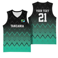 Tanzania Football Custom Basketball Jersey Retro 2023-24 Tanzania History - Wonder Print Shop