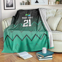 Tanzania Football Custom Blanket Retro 2023-24 Tanzania History - Wonder Print Shop