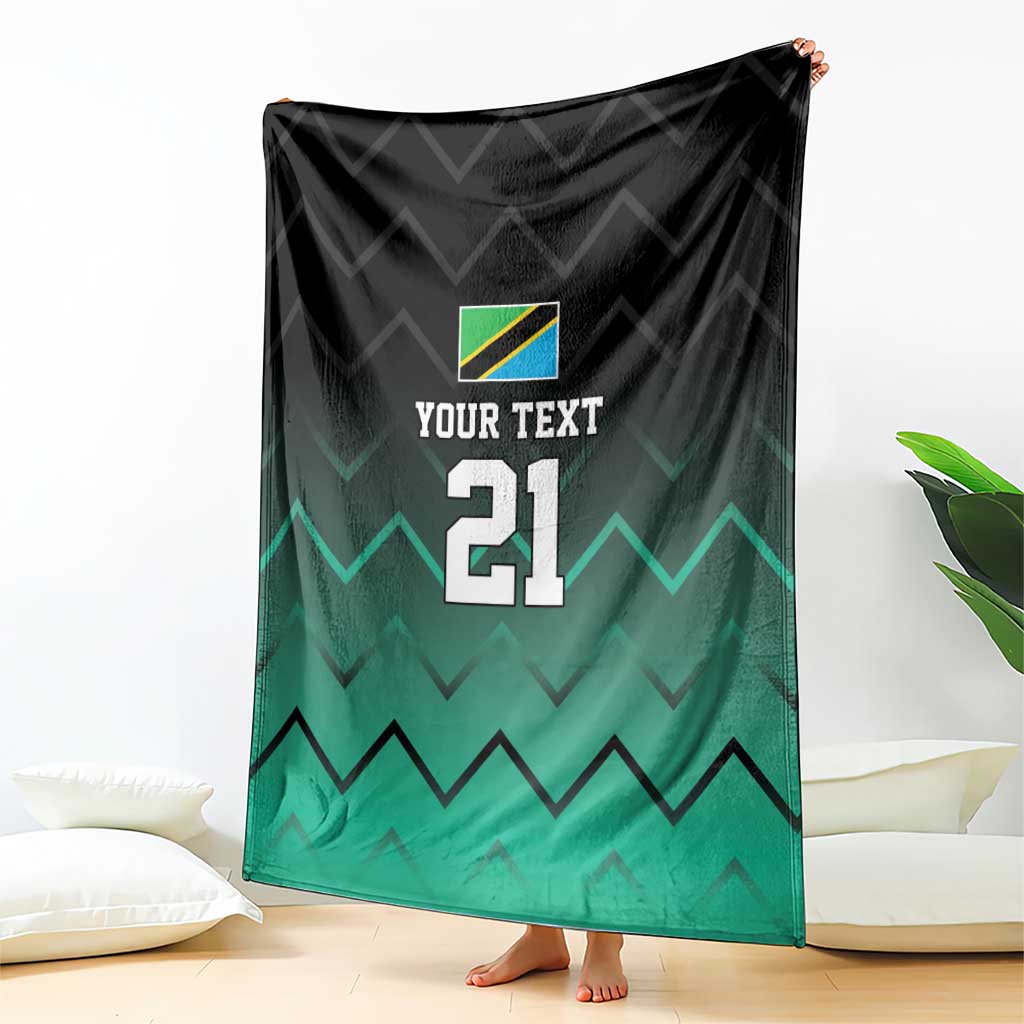 Tanzania Football Custom Blanket Retro 2023-24 Tanzania History - Wonder Print Shop