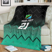 Tanzania Football Custom Blanket Retro 2023-24 Tanzania History - Wonder Print Shop