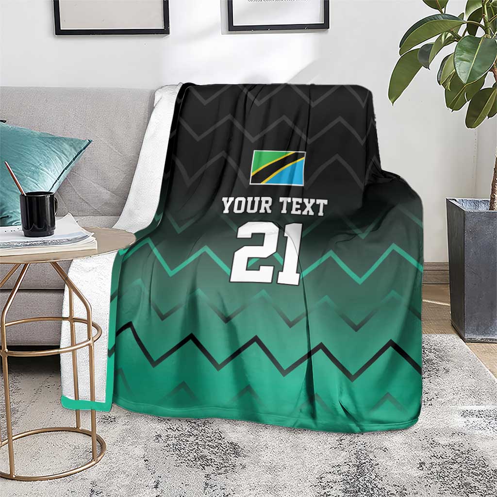 Tanzania Football Custom Blanket Retro 2023-24 Tanzania History - Wonder Print Shop