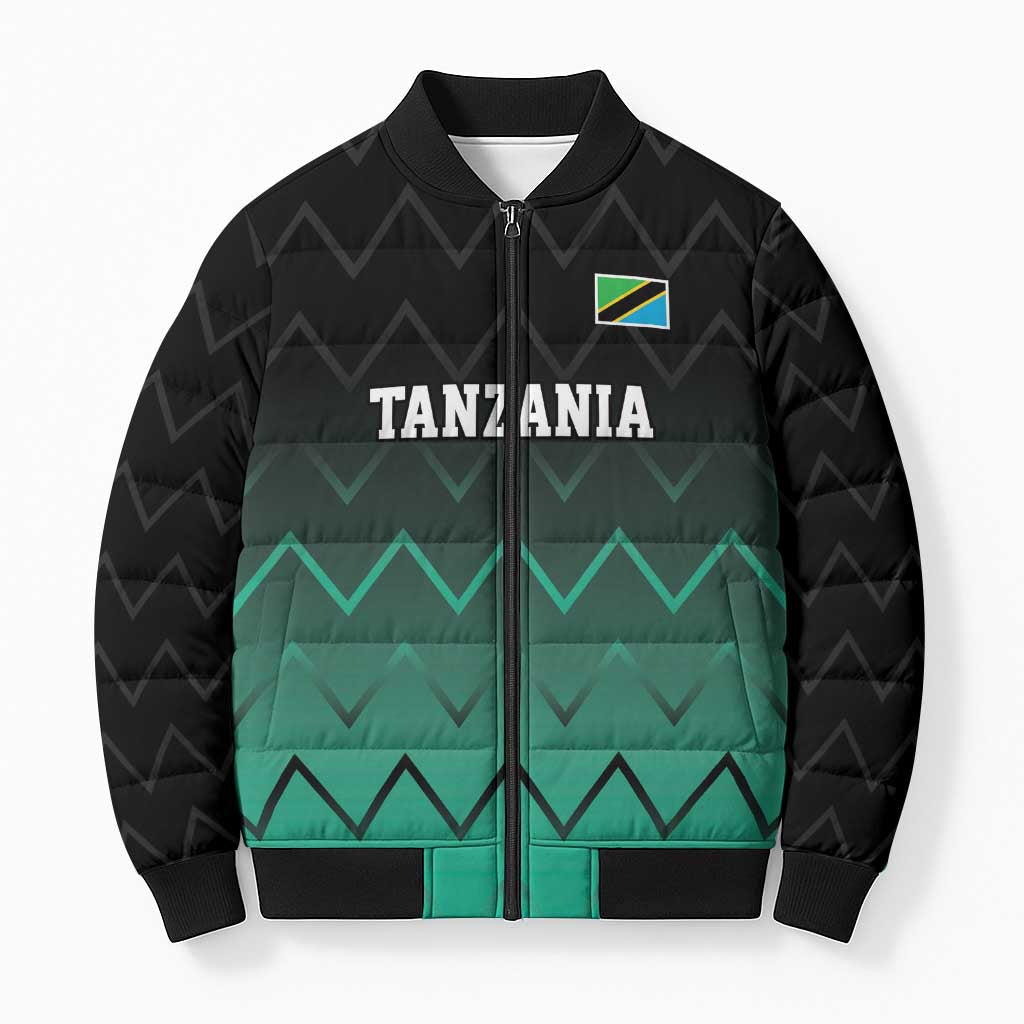 Tanzania Football Custom Bomber Puffer Jacket Retro 2023-24 Tanzania History - Wonder Print Shop