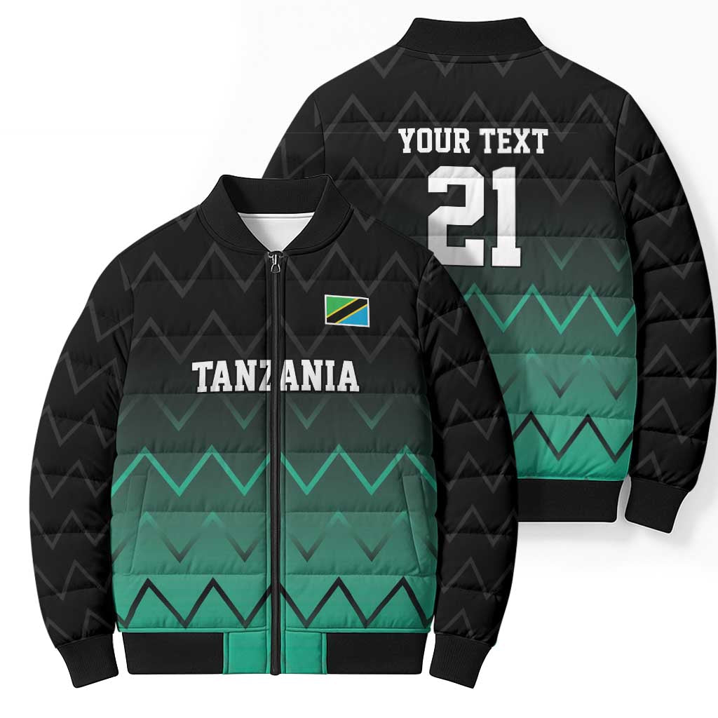 Tanzania Football Custom Bomber Puffer Jacket Retro 2023-24 Tanzania History - Wonder Print Shop