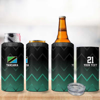 Tanzania Football Custom 4 in 1 Can Cooler Tumbler Retro 2023-24 Tanzania History - Wonder Print Shop