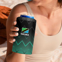 Tanzania Football Custom 4 in 1 Can Cooler Tumbler Retro 2023-24 Tanzania History - Wonder Print Shop