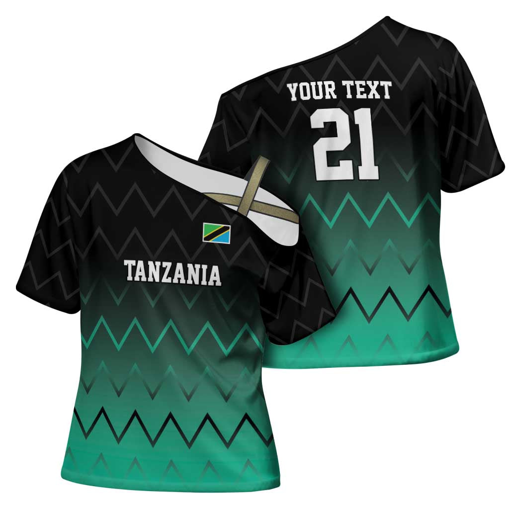 Tanzania Football Custom Cross Shoulder Shirt Retro 2023-24 Tanzania History - Wonder Print Shop