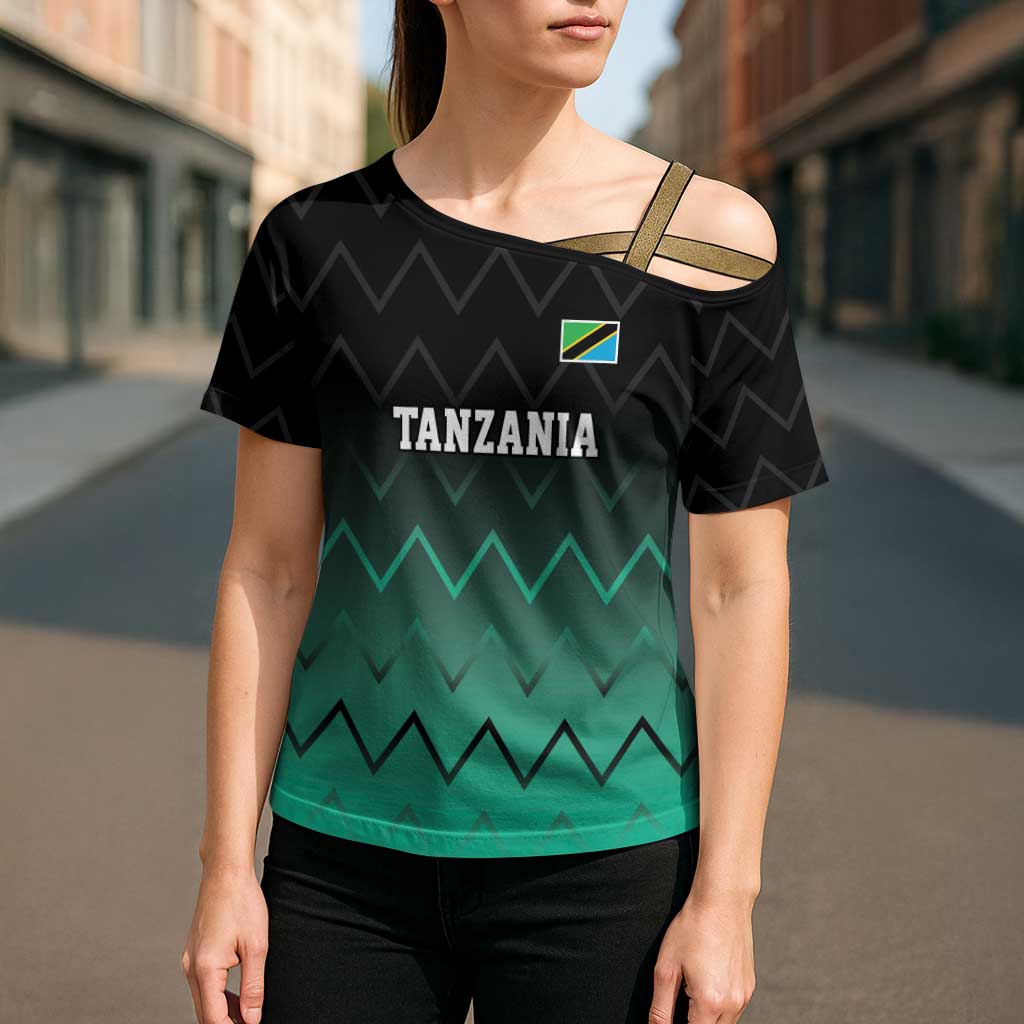 Tanzania Football Custom Cross Shoulder Shirt Retro 2023-24 Tanzania History - Wonder Print Shop