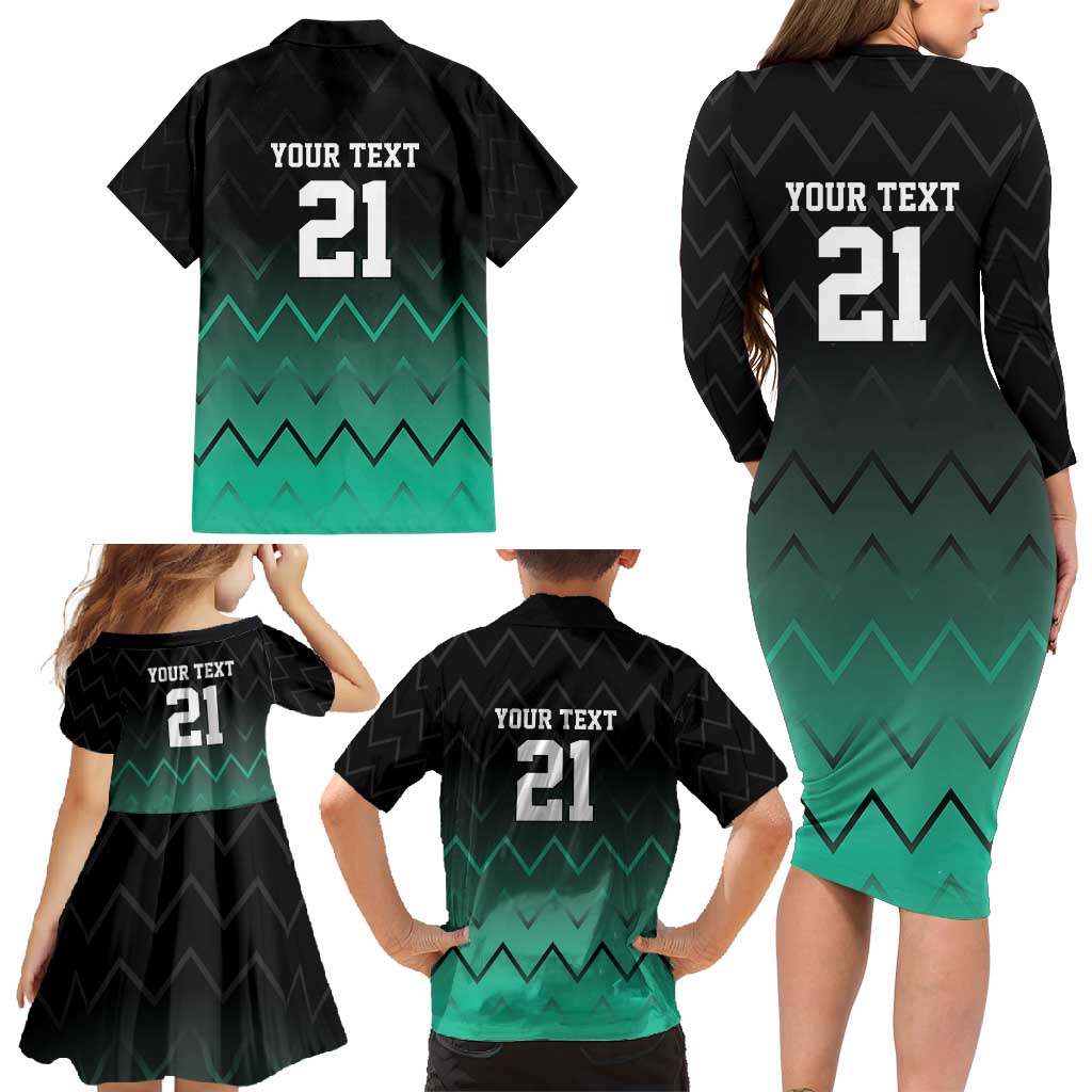 Tanzania Football Custom Family Matching Long Sleeve Bodycon Dress and Hawaiian Shirt Retro 2023-24 Tanzania History - Wonder Print Shop