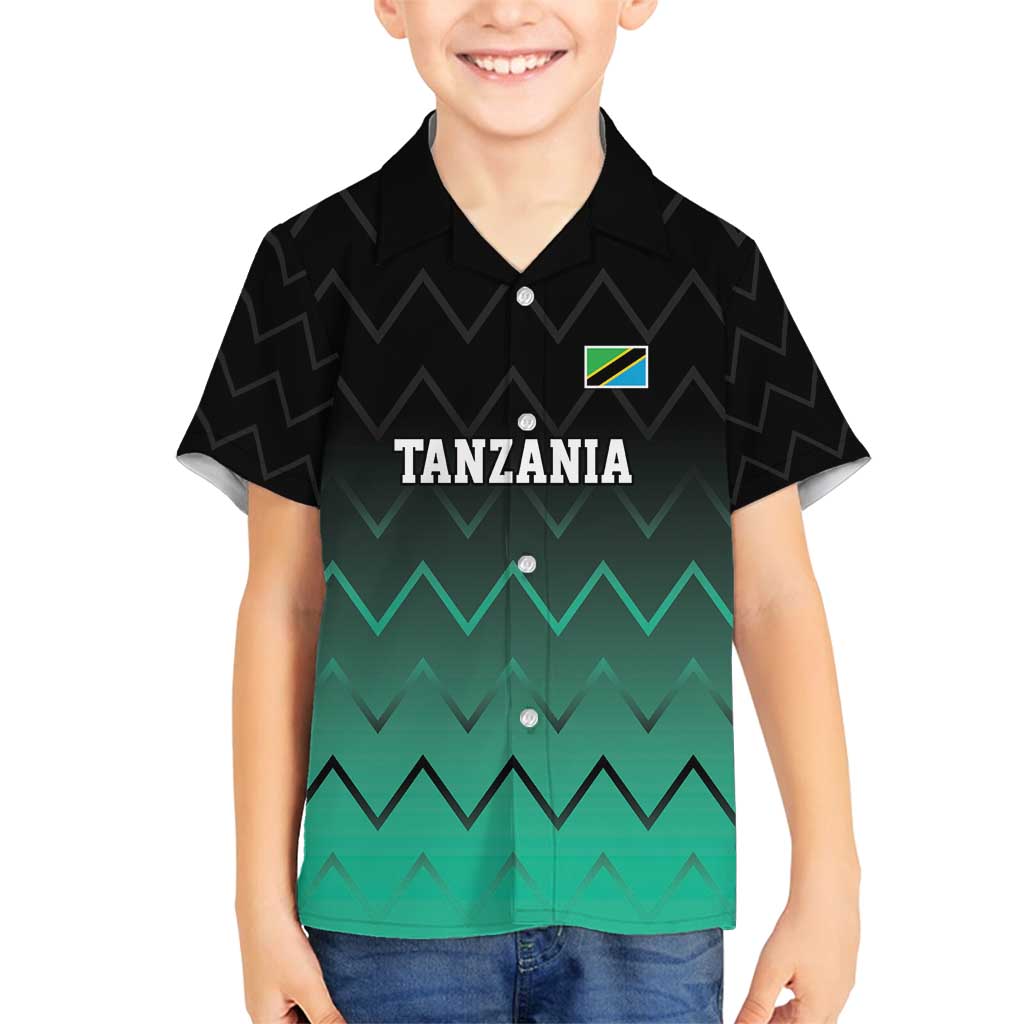 Tanzania Football Custom Family Matching Long Sleeve Bodycon Dress and Hawaiian Shirt Retro 2023-24 Tanzania History - Wonder Print Shop