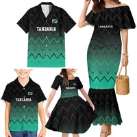 Tanzania Football Custom Family Matching Mermaid Dress and Hawaiian Shirt Retro 2023-24 Tanzania History - Wonder Print Shop