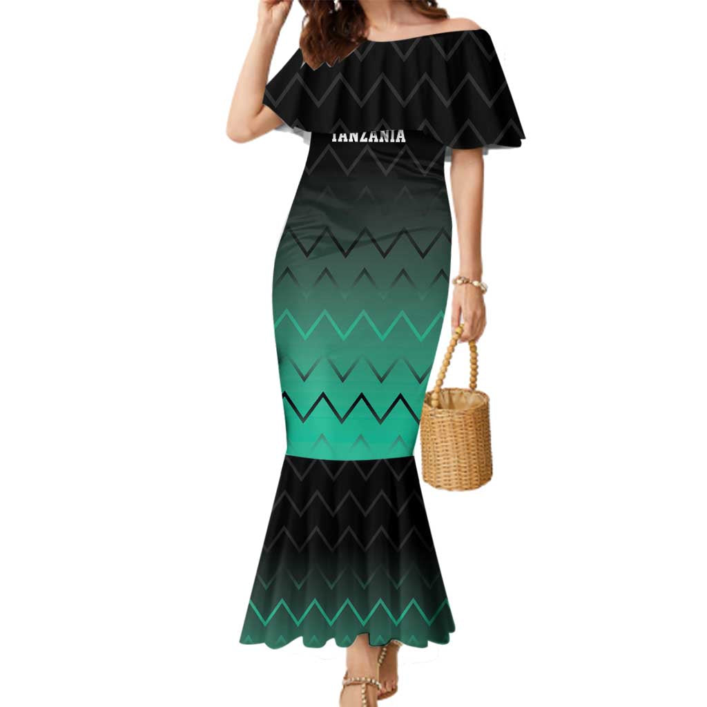 Tanzania Football Custom Family Matching Mermaid Dress and Hawaiian Shirt Retro 2023-24 Tanzania History - Wonder Print Shop