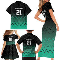 Tanzania Football Custom Family Matching Short Sleeve Bodycon Dress and Hawaiian Shirt Retro 2023-24 Tanzania History - Wonder Print Shop