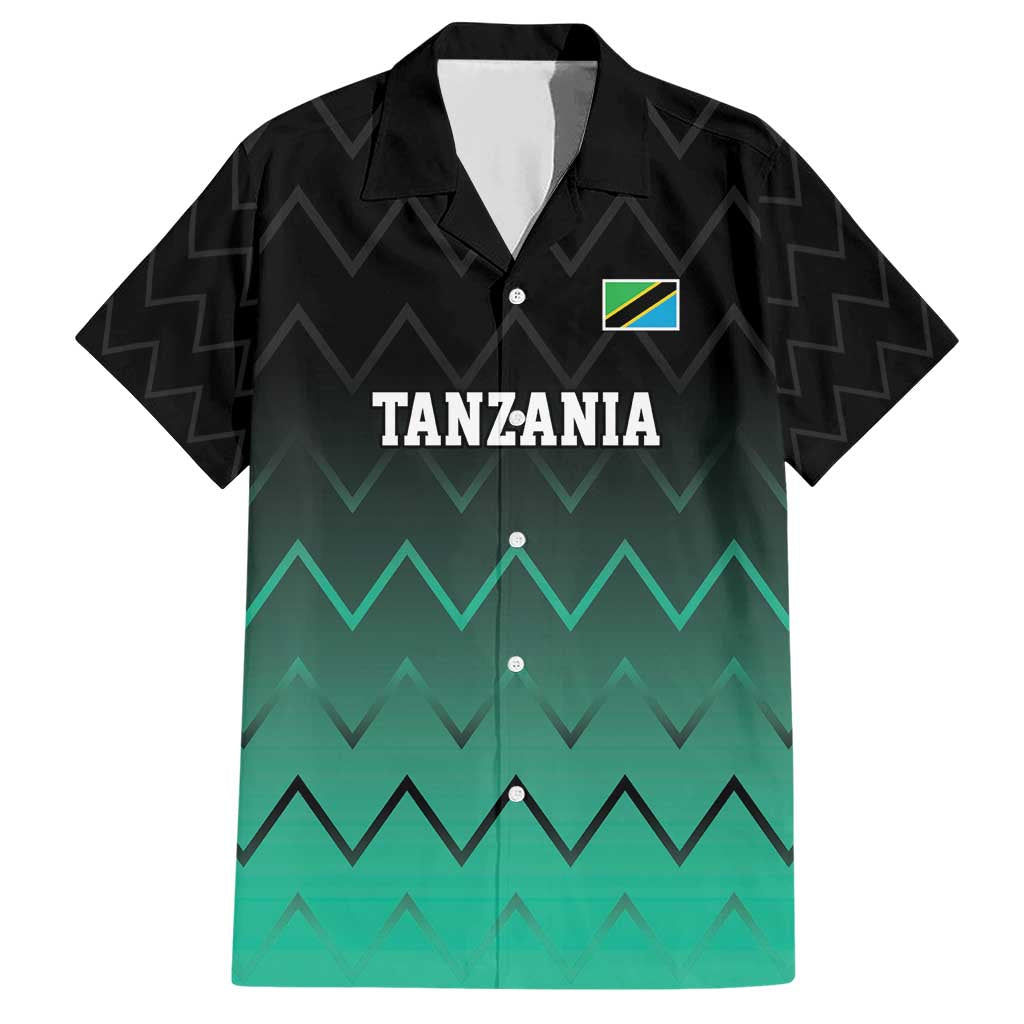 Tanzania Football Custom Family Matching Short Sleeve Bodycon Dress and Hawaiian Shirt Retro 2023-24 Tanzania History - Wonder Print Shop