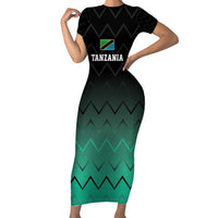 Tanzania Football Custom Family Matching Short Sleeve Bodycon Dress and Hawaiian Shirt Retro 2023-24 Tanzania History - Wonder Print Shop