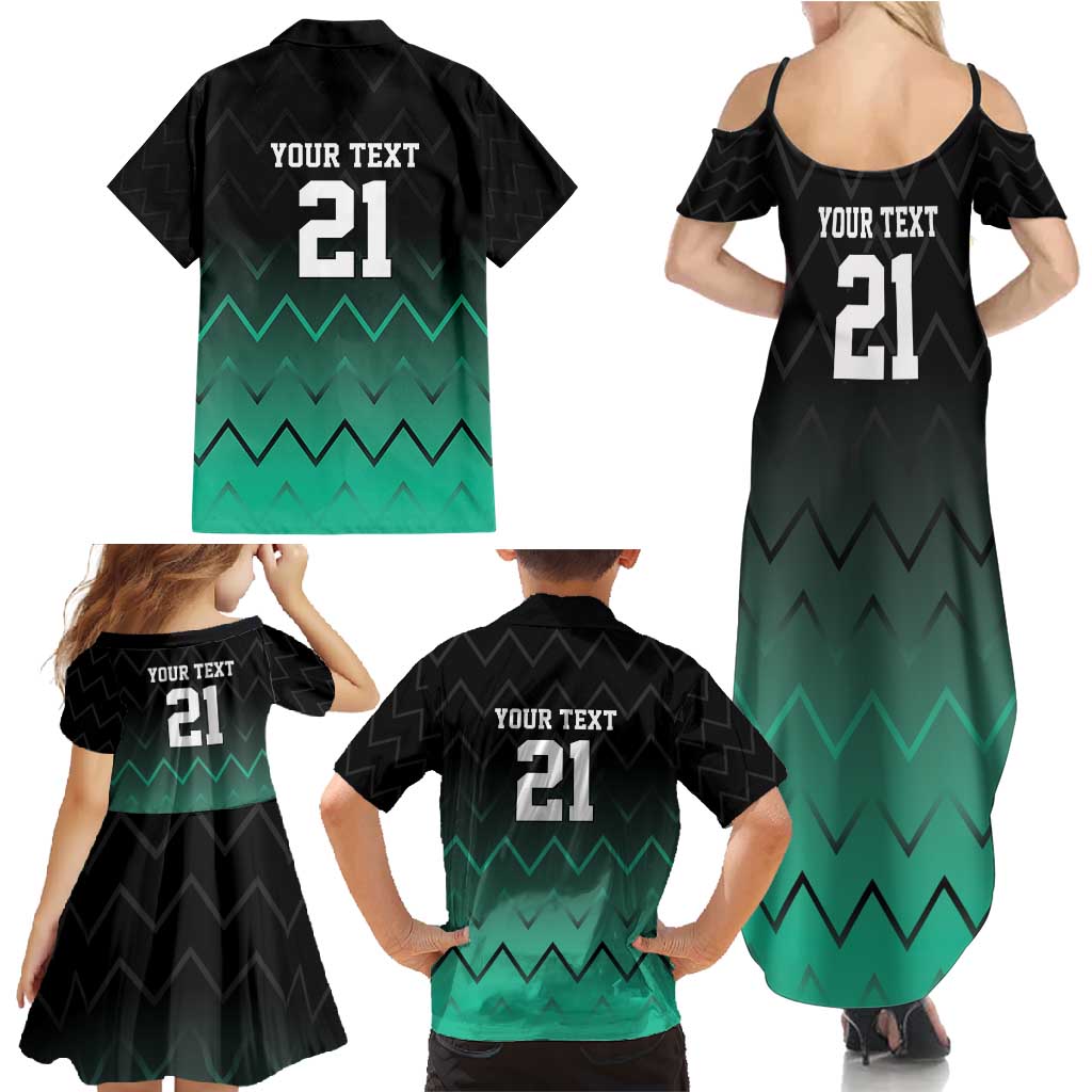 Tanzania Football Custom Family Matching Summer Maxi Dress and Hawaiian Shirt Retro 2023-24 Tanzania History - Wonder Print Shop