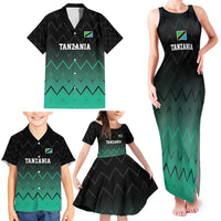 Tanzania Football Custom Family Matching Tank Maxi Dress and Hawaiian Shirt Retro 2023-24 Tanzania History - Wonder Print Shop