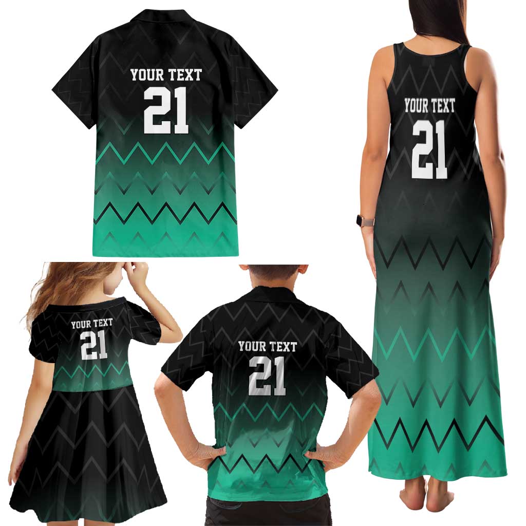 Tanzania Football Custom Family Matching Tank Maxi Dress and Hawaiian Shirt Retro 2023-24 Tanzania History - Wonder Print Shop