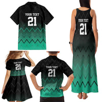 Tanzania Football Custom Family Matching Tank Maxi Dress and Hawaiian Shirt Retro 2023-24 Tanzania History - Wonder Print Shop