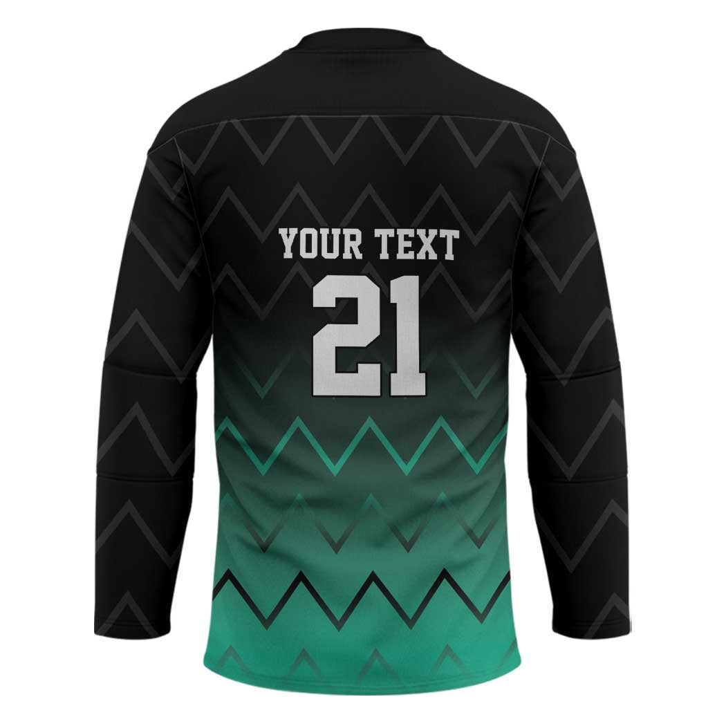 Tanzania Football Custom Hockey Jersey Retro 2023-24 Tanzania History - Wonder Print Shop