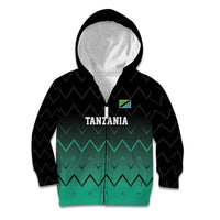 Tanzania Football Custom Kid Hoodie Retro 2023-24 Tanzania History - Wonder Print Shop